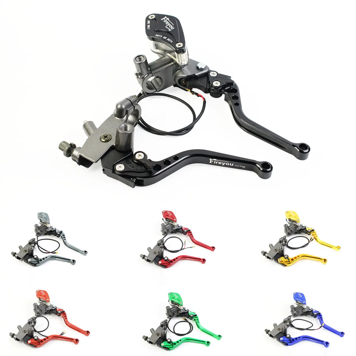 14mm Piston Brake Clutch Lever 22mm Motorcycle Master Cylinder Pump Perch Line Clutch 7/8