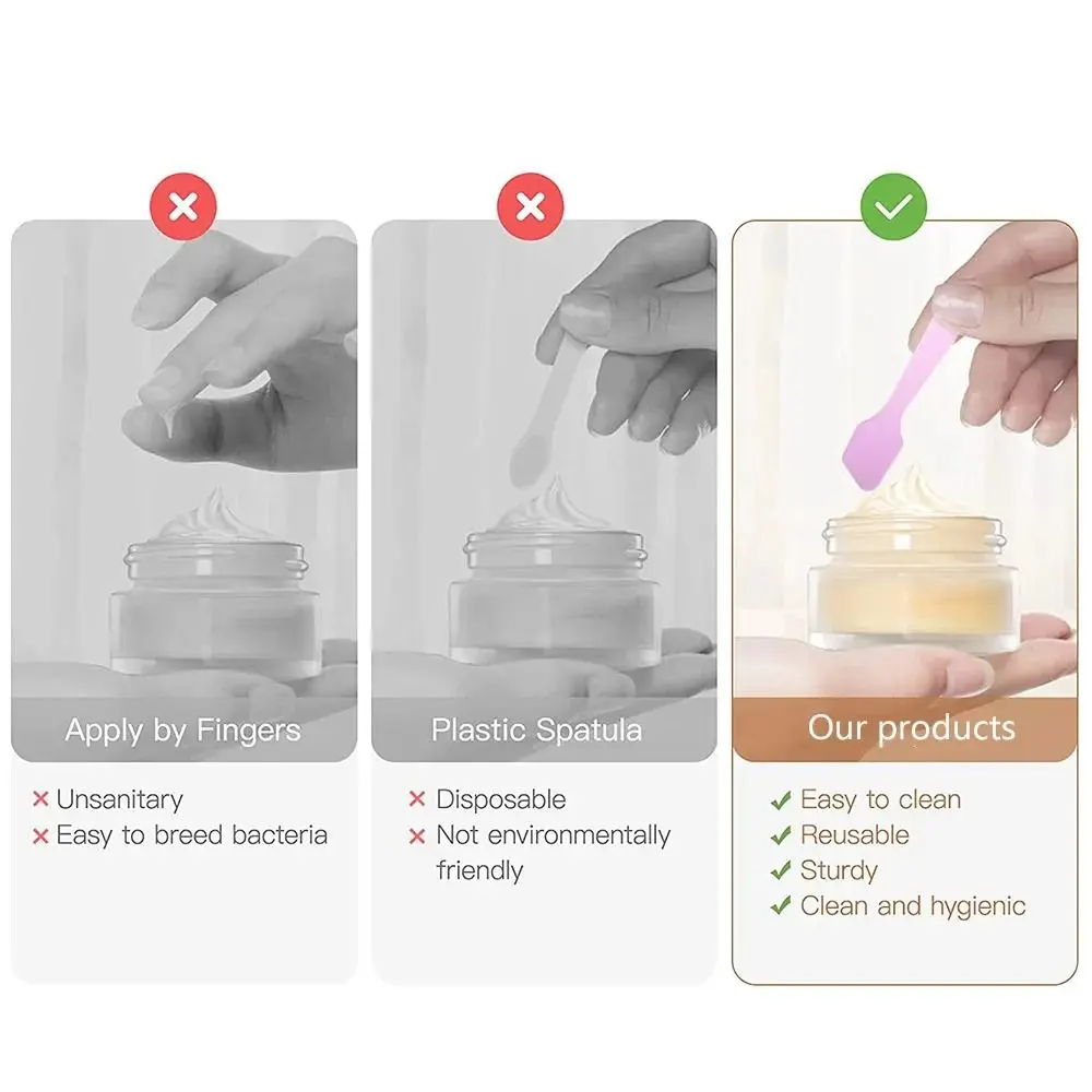 Hot Cosmetic Spatulas Facial Mask Sticks Reuse Plastic Mask Small Spoon Face Skin Care DIY Make Up Tools Make Up