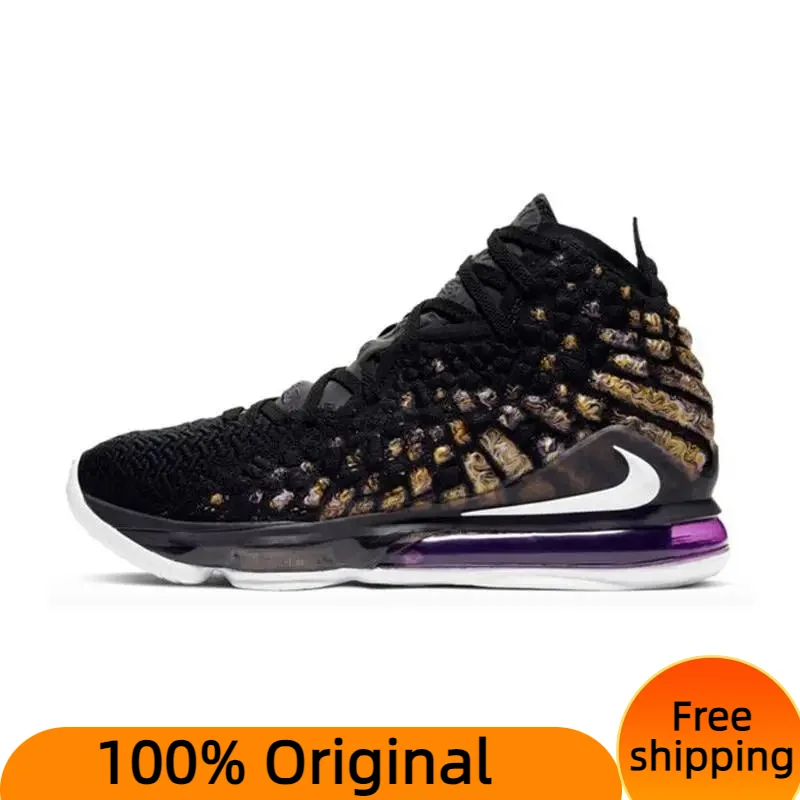 Nike LeBron 17 Lakers Sneakers shoes BQ3178-004 With Original Box