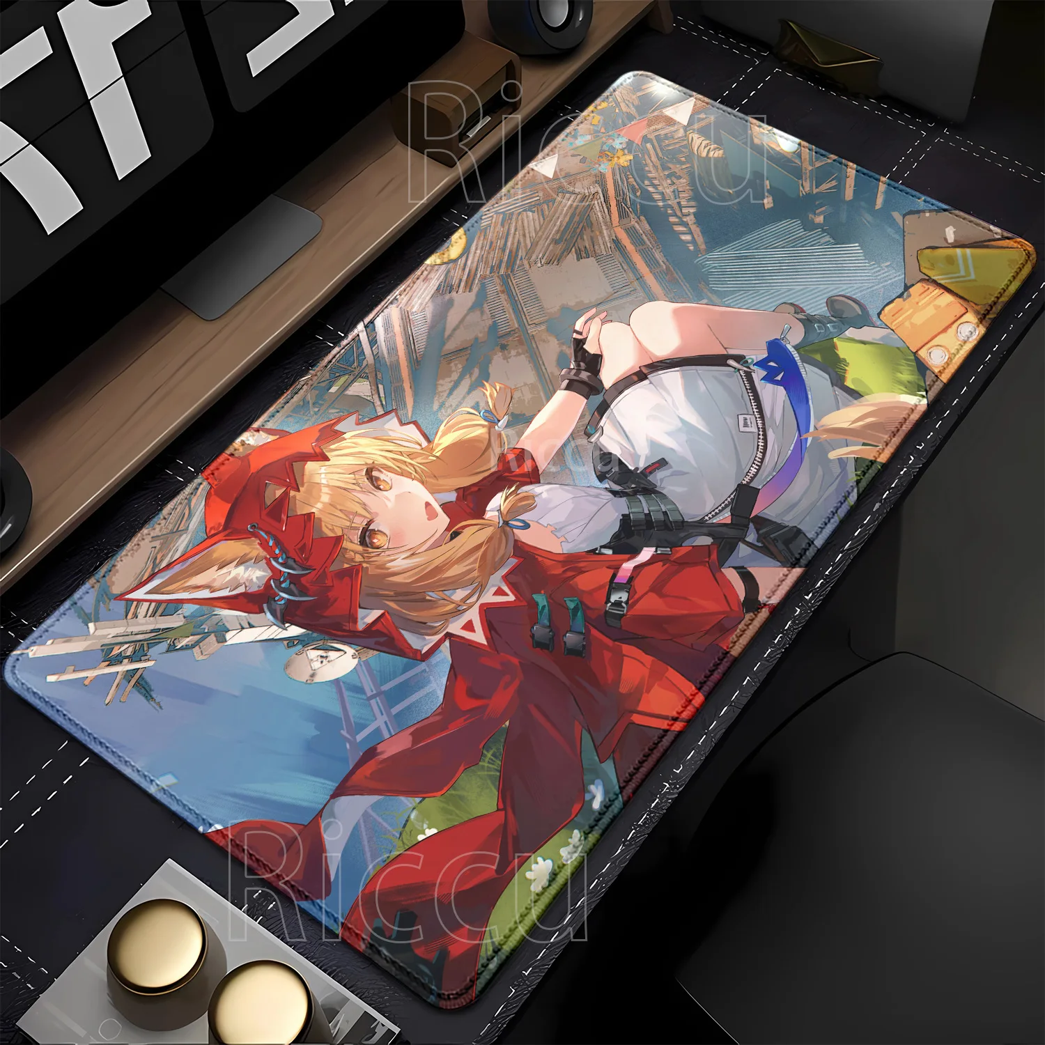 Rossi Typhoeus Arknights Endfield HD Printing Gaming XXL Mouse Pad Rubber Non-slip Base Mousepad Office Anime Girl Sexy Desk Mat