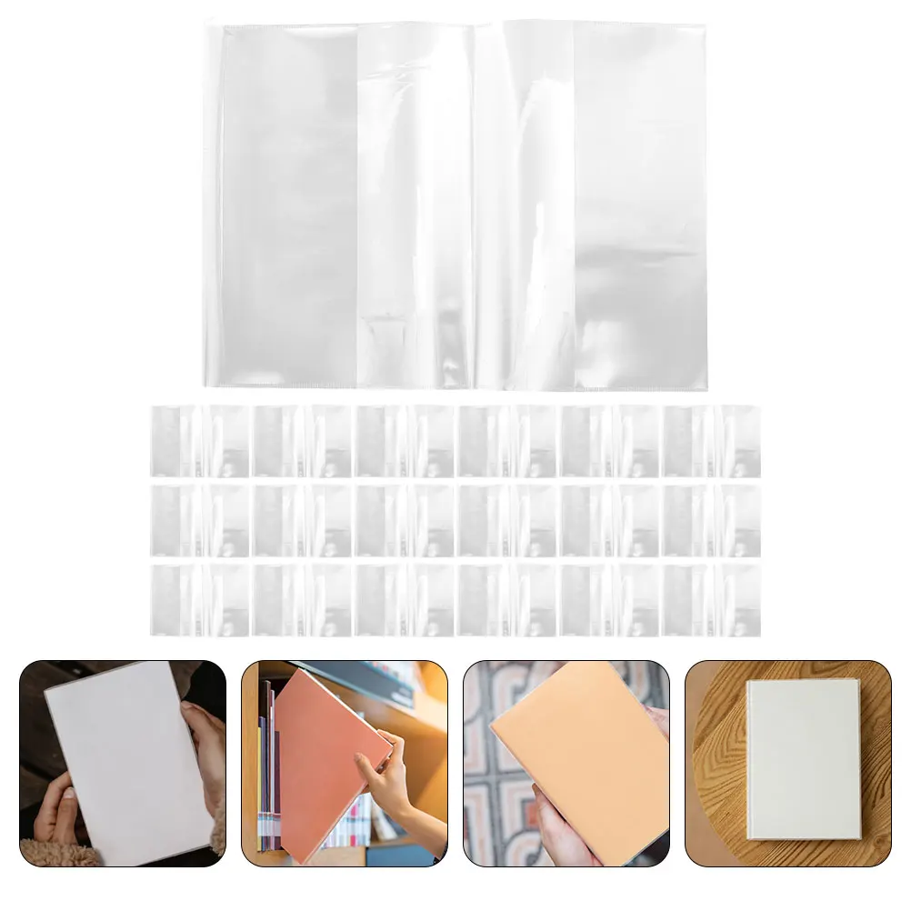 

20 Pcs Book Notepad Protective Cover Student A5 Notebook Transparent Pp Protector