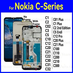 LCD For Nokia C100 C200 C110 C210 C300 C10 C12 Pro C20 C21 C22 C30 C31 C32 C01 Plus C02 C1 C2 C3 C5 Endi Display Screen Touch