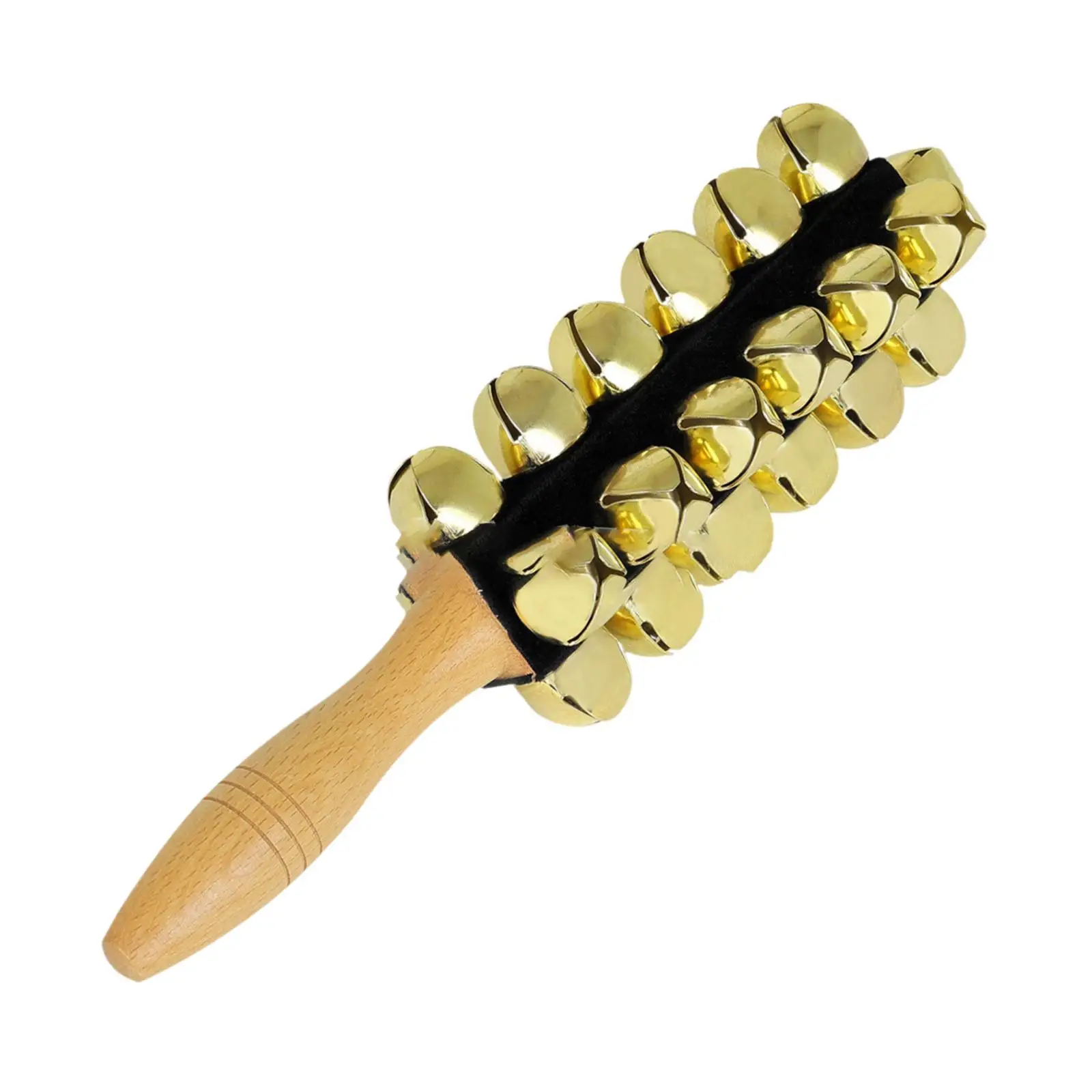 25 sinos de trenó com alça, decoração, brinquedo educacional, instrumento de percussão, chocalho para carting, aniversário, natal