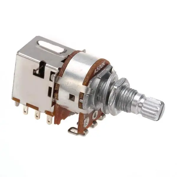 A500k Push Pull Potentiometer Split Shaft Control Knob Upgrade Guitar Synonym Electric Part for Music Maker Use