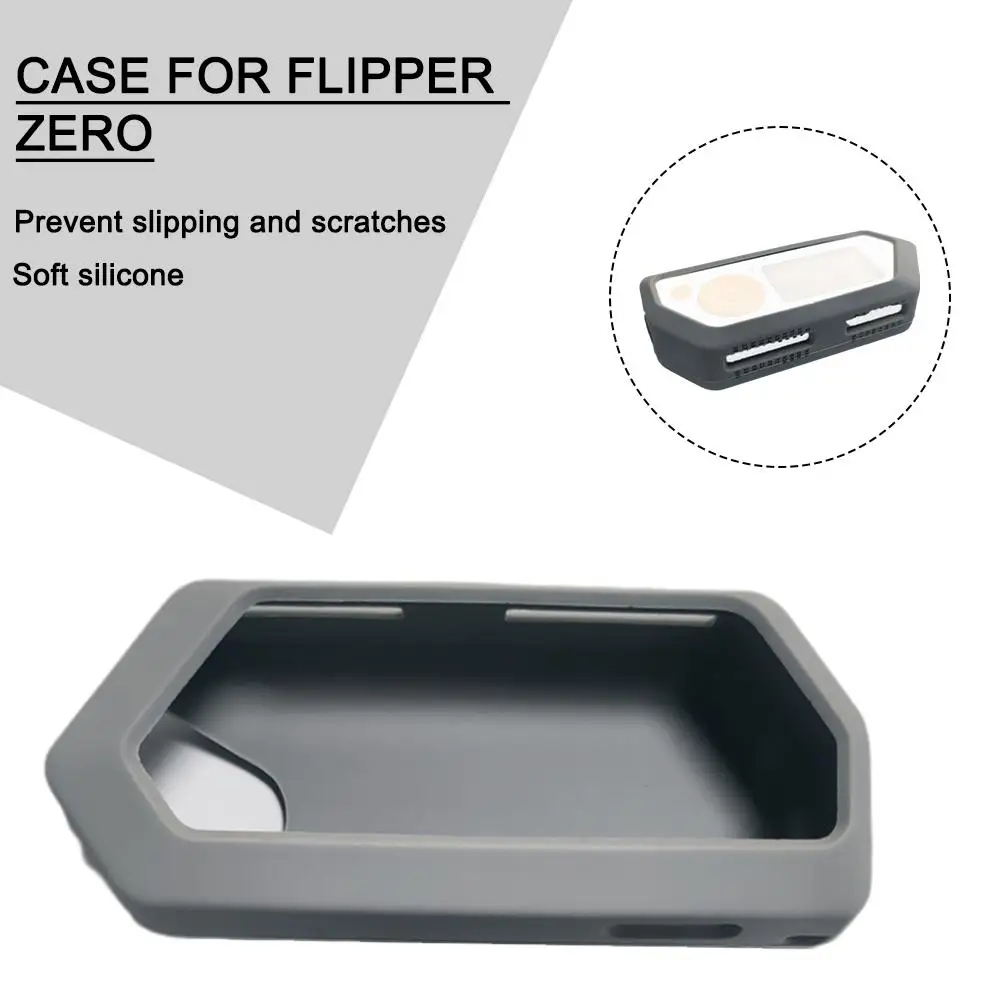 Защитный силиконовый чехол для Flipper Zero, серый защитный чехол для Flipper Zero, аксессуары для игр, защита от пыли и падения