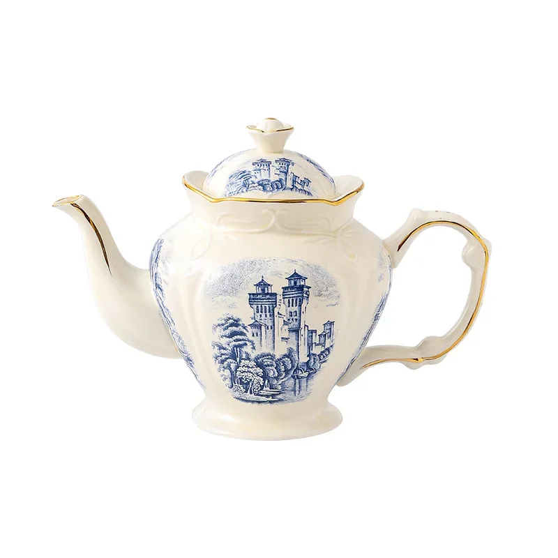 

Vintage Phnom Penh Coffee Cup Saucer Set Afternoon Teapot European Ceramic Coffee Cup British Household Coffee Water Cup