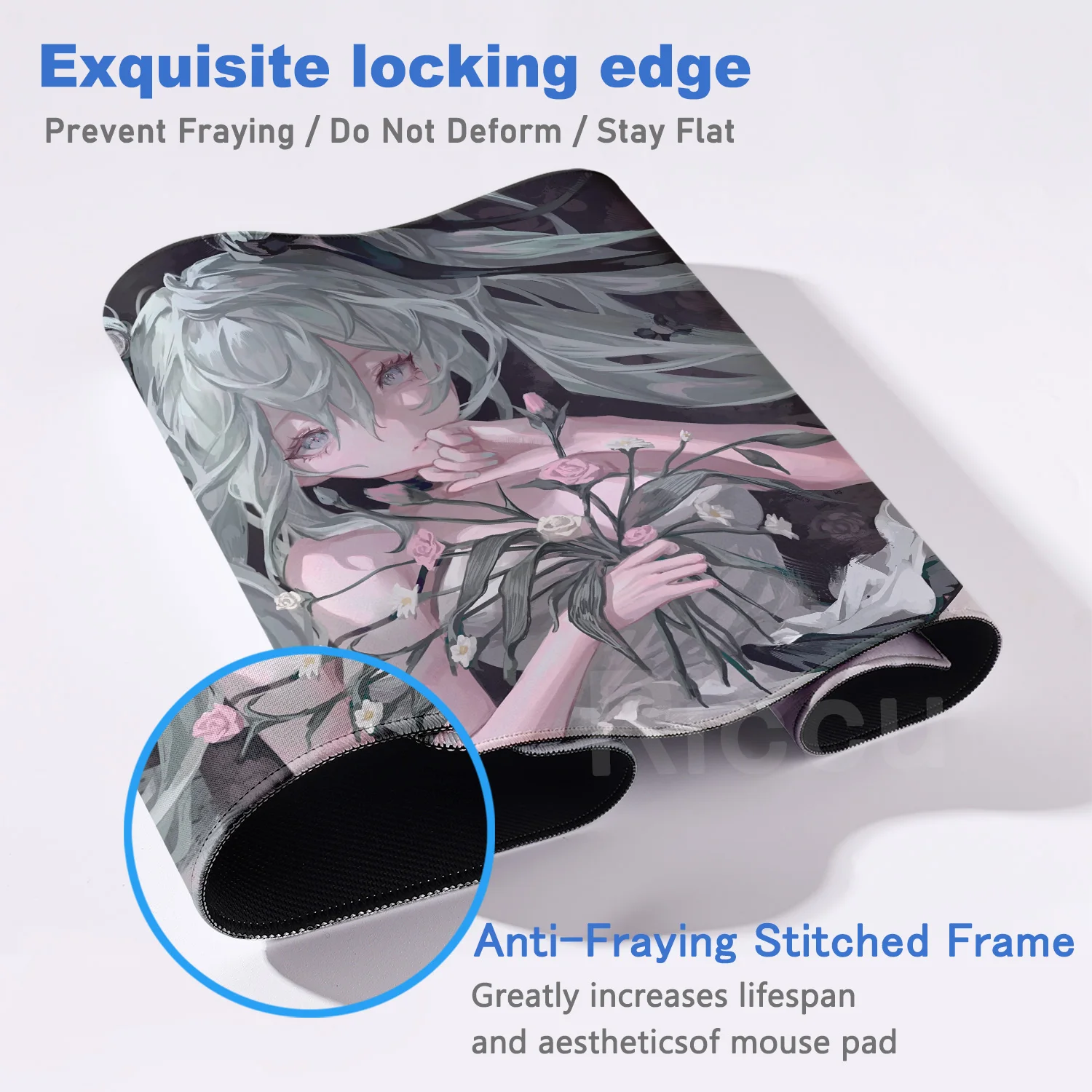 Duża podkładka pod mysz do gier Hatsune M-miku podkładka pod mysz PC Gamer podkładka na biurko dekoracja biurowa podkładka pod mysz e-sport Playmat akcesoria do gier — zdjęcie produktu 5