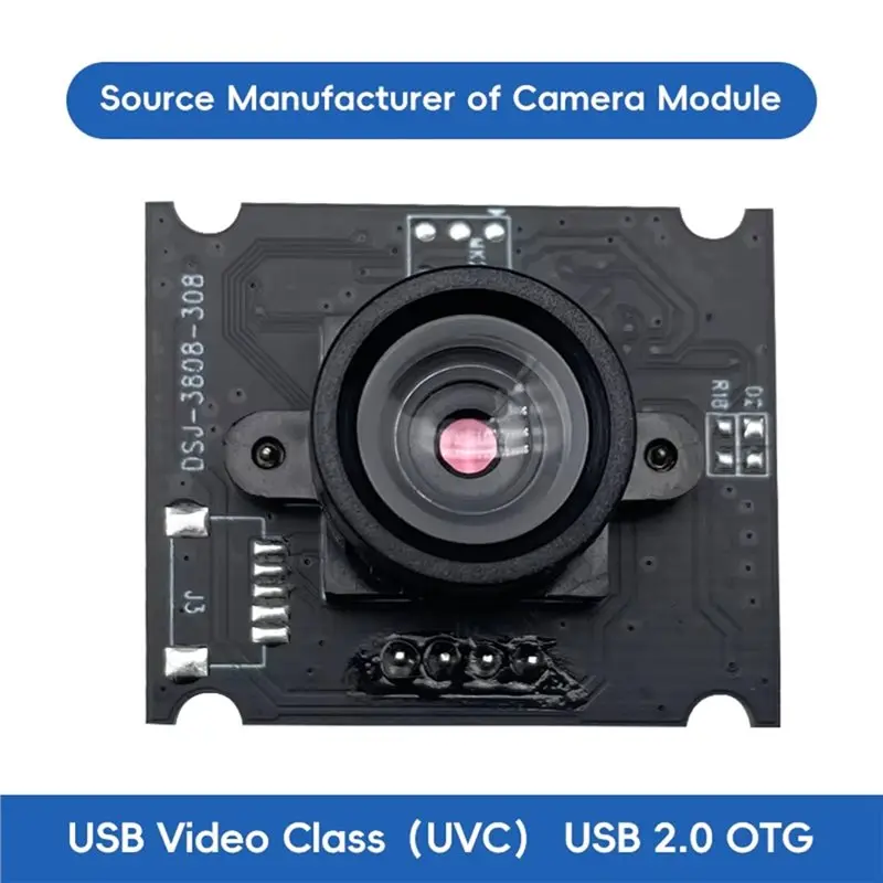 【VALUE MONEY】Fixed 70 Degree Lens USB 2.0 UVC Camera Module GC0308 640X480 30Fps 3.4Um Pixel 5V 32X25mm For Face ID For