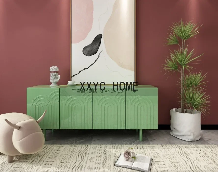 

Современный скандинавский входной шкаф yj, креативный шкаф-сервант, итальянский минималистичный шкафчик с краской, чайный шкаф