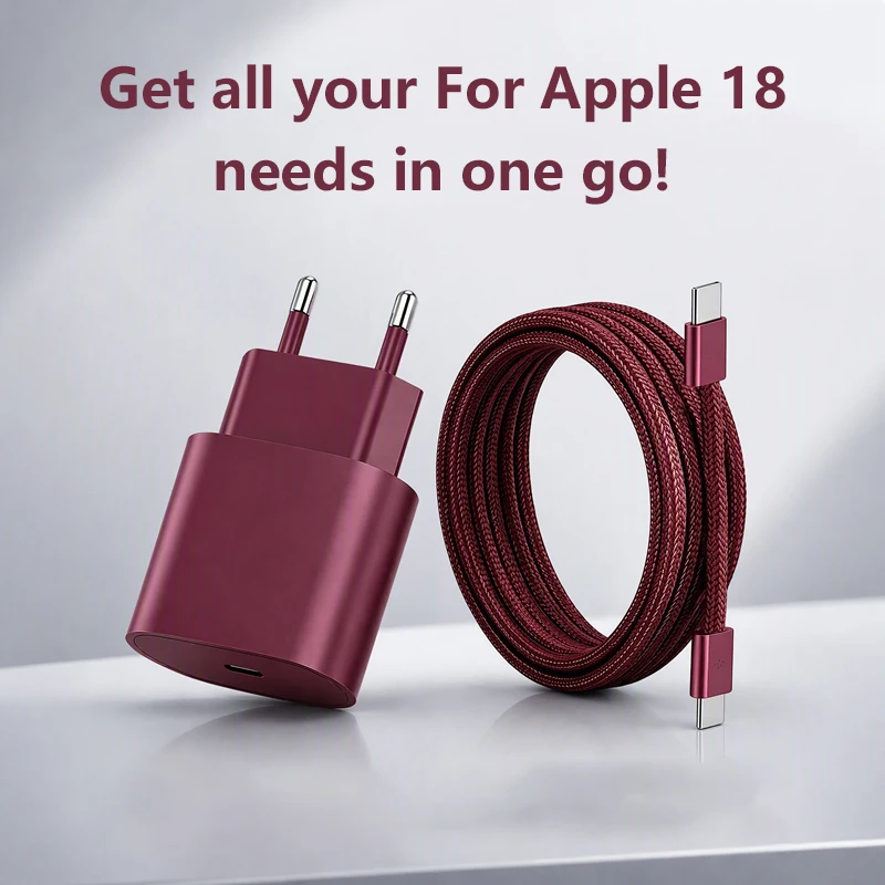 PD 20W Schnellladegerät-Set USB-C Wandladegerät Kabel Schnellladeadapter für iPhone 15 16 17 18 Serie iPad Pro iPad Air – Detail 7