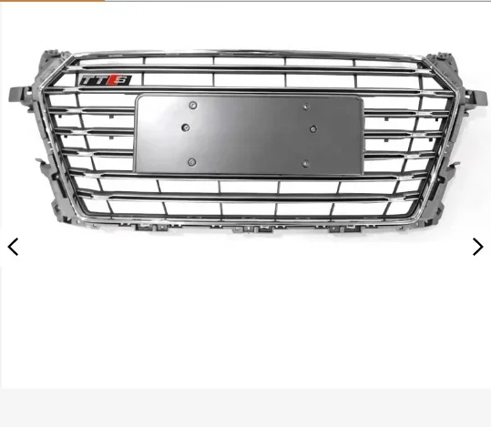 TT change to TTRS TTS high quality matt silver grille for Audi 2015-2018