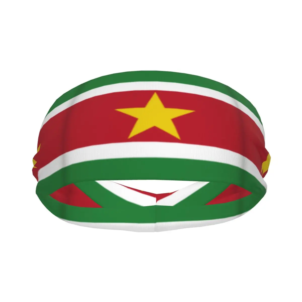 Custom Flag Of Suriname Sport fasce per donna uomo elastico traspirante palestra Sweatband