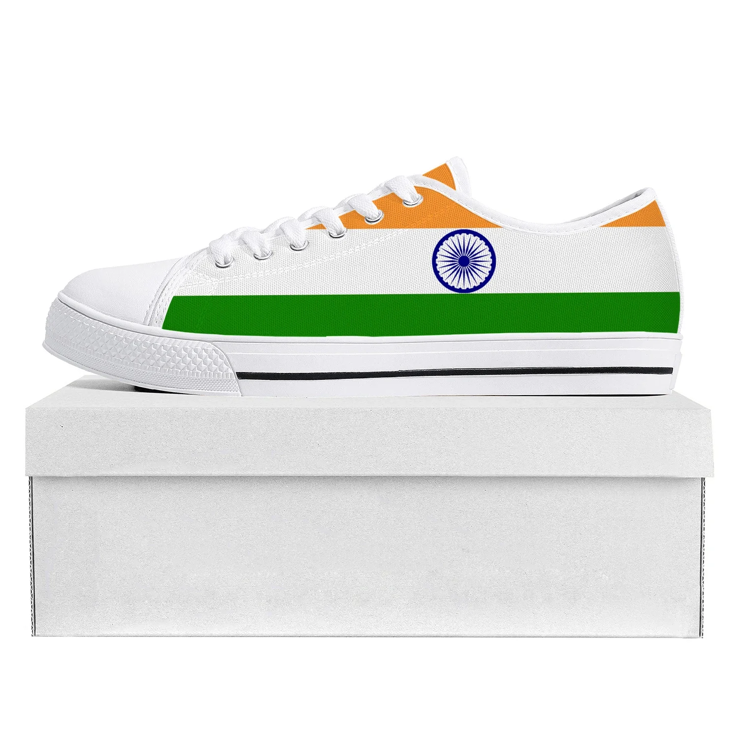 Indian Flag Low Top High Quality Sneakers Mens Womens Teenager Canvas Sneaker India Prode Casual Couple Shoes Custom Shoe