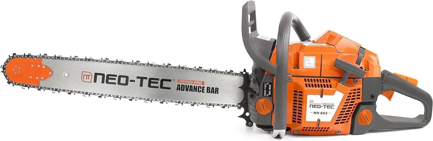 Neo-Tec New Nh865 65Cc Gas Chainsaw, 3.4Kw 4.6 Gasoline Chainsaw For Professional Wood Work, Compatible With  365