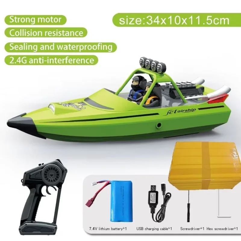 2.4G TX725 Wireless Turbojet Remote Control Ship Simulation High-speed Speedboat Model Electric Toy Boy Gift