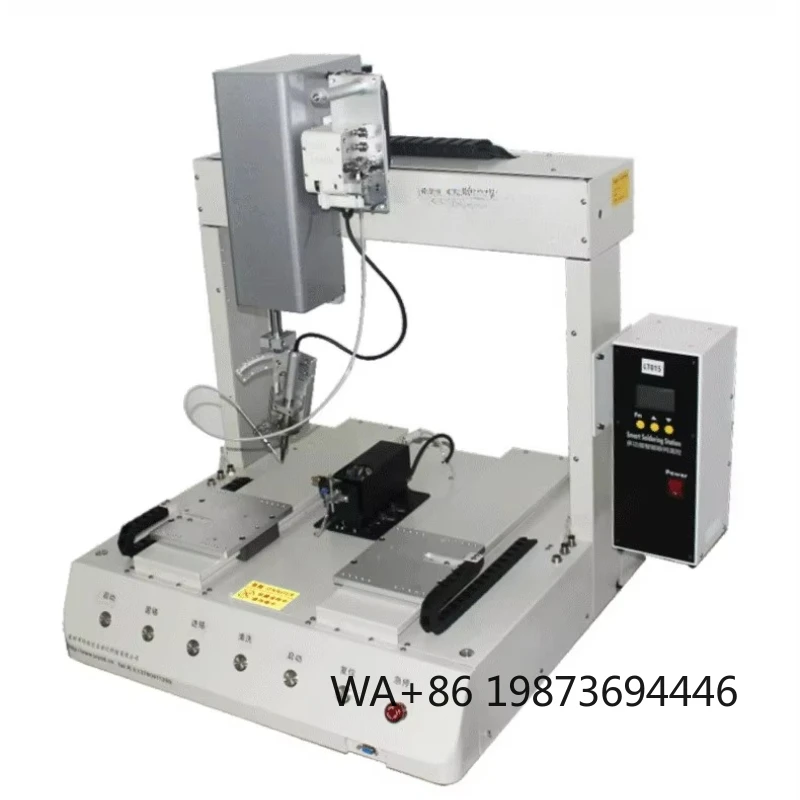 Single-head Dual-station Desktop Soldering Machine, Automatic Wire & PCB Soldering