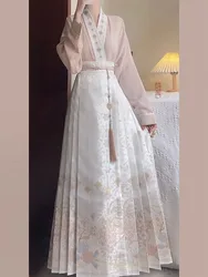 Improved Adult Ming Dynasty Costume New Chinese Style Hanfu Spring Summer New High-End Horse Face Skirt Women's Skirt Costume