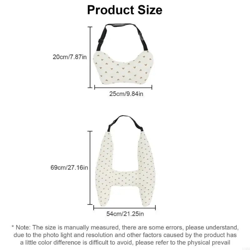 وسادة سفر مطبوعة على شكل حرف H وسادة نوم للسيارة وسادة داعمة للرأس وسادة نوم آمنة للأطفال L8RB #6