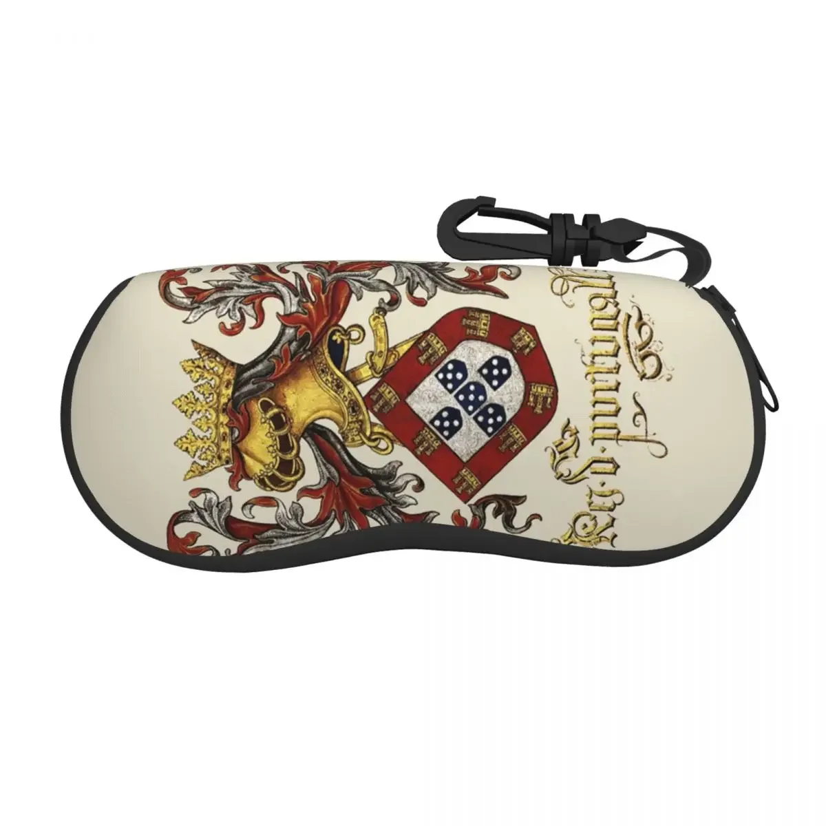 Arms Of King Of Portugal Shell Eyeglasses Case Men Women Cute Livro Do Armeiro-Mor Glasses Case Sunglasses Box Pouch