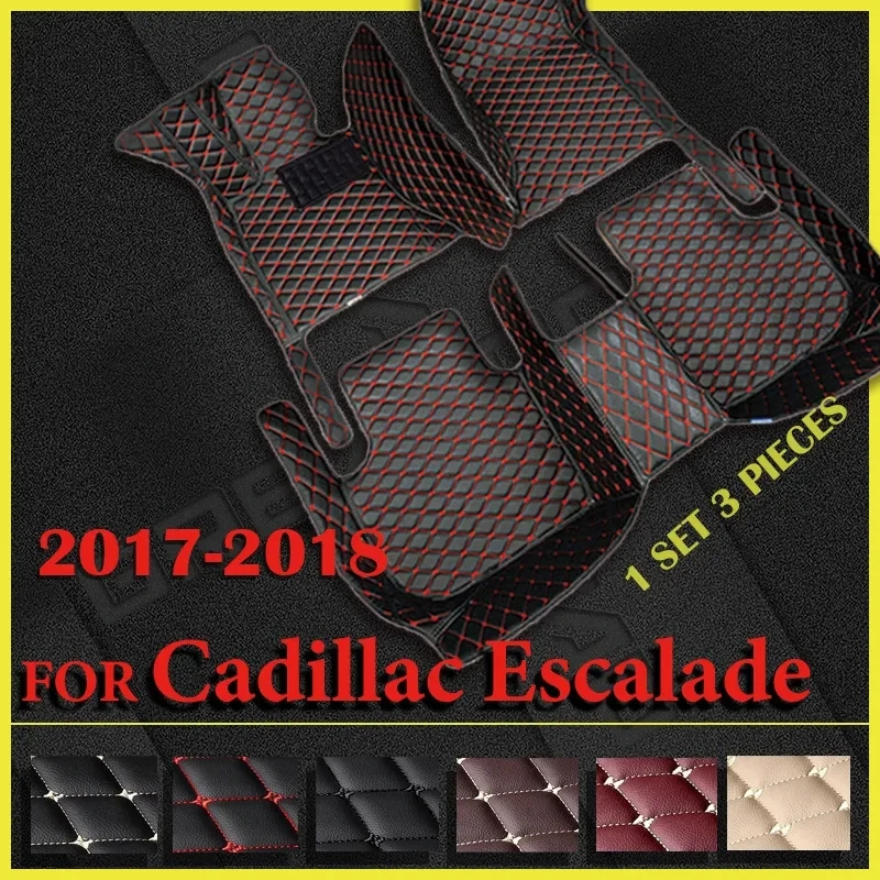 

Car Floor Mats For Cadillac Escalade Seven Seats 2017 2018 Custom Auto Foot Pads Automobile Carpet Cover Interior Accessories