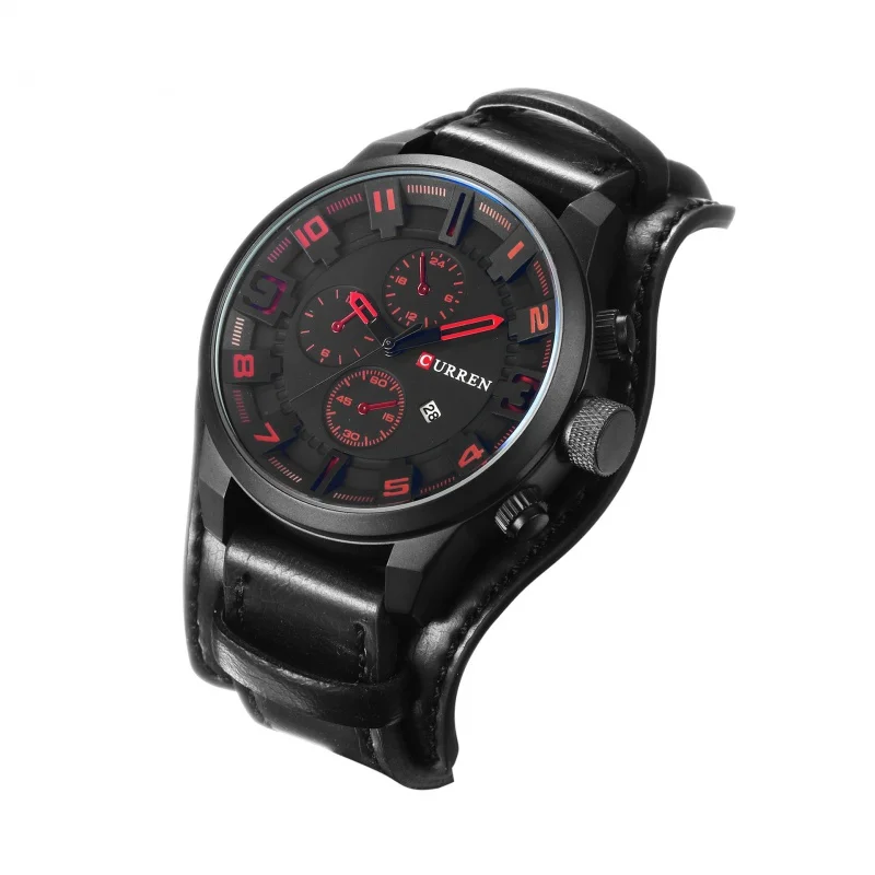 Curren 8225 ساعة للرجال التجارة الخارجية شعبية نمط ساعة مقاوم للماء ساعة التقويم ساعة كوارتز رجالية