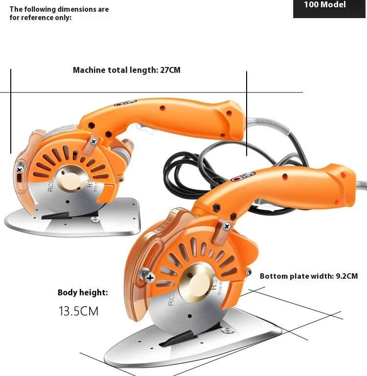 Industrielle Elektrische Schere Handheld Runde Klinge 220V Schneiden Tuch Maschine Stille Servo Direkt Antrieb Elektrische Runde Messer – Detail 11