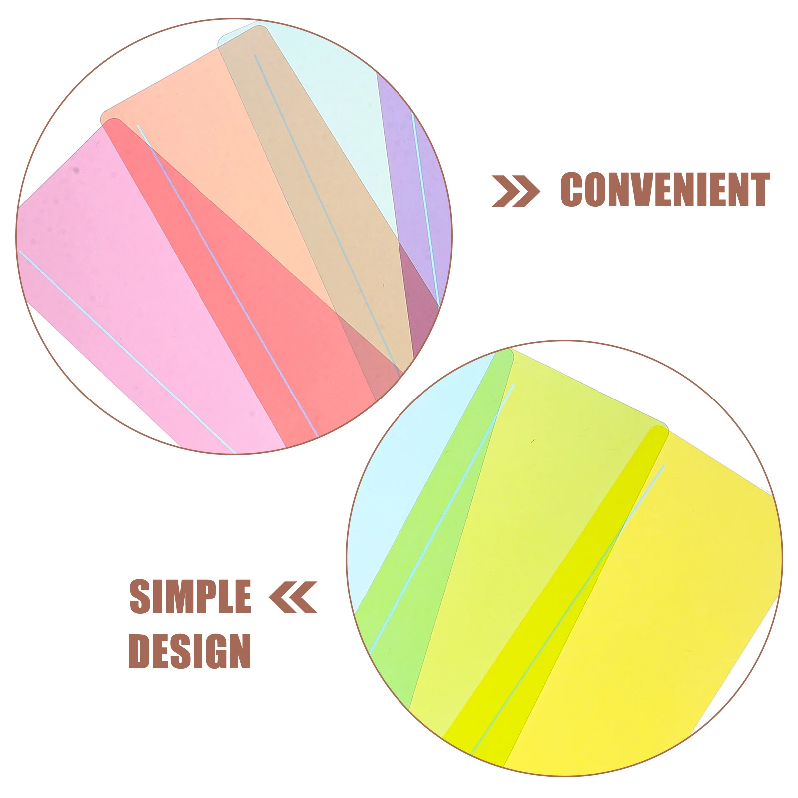 

8pcs Horizontal Bookmark Strips Assorted Colors Reading Guide Tracking Tool for Students Books Page Marker Ruler