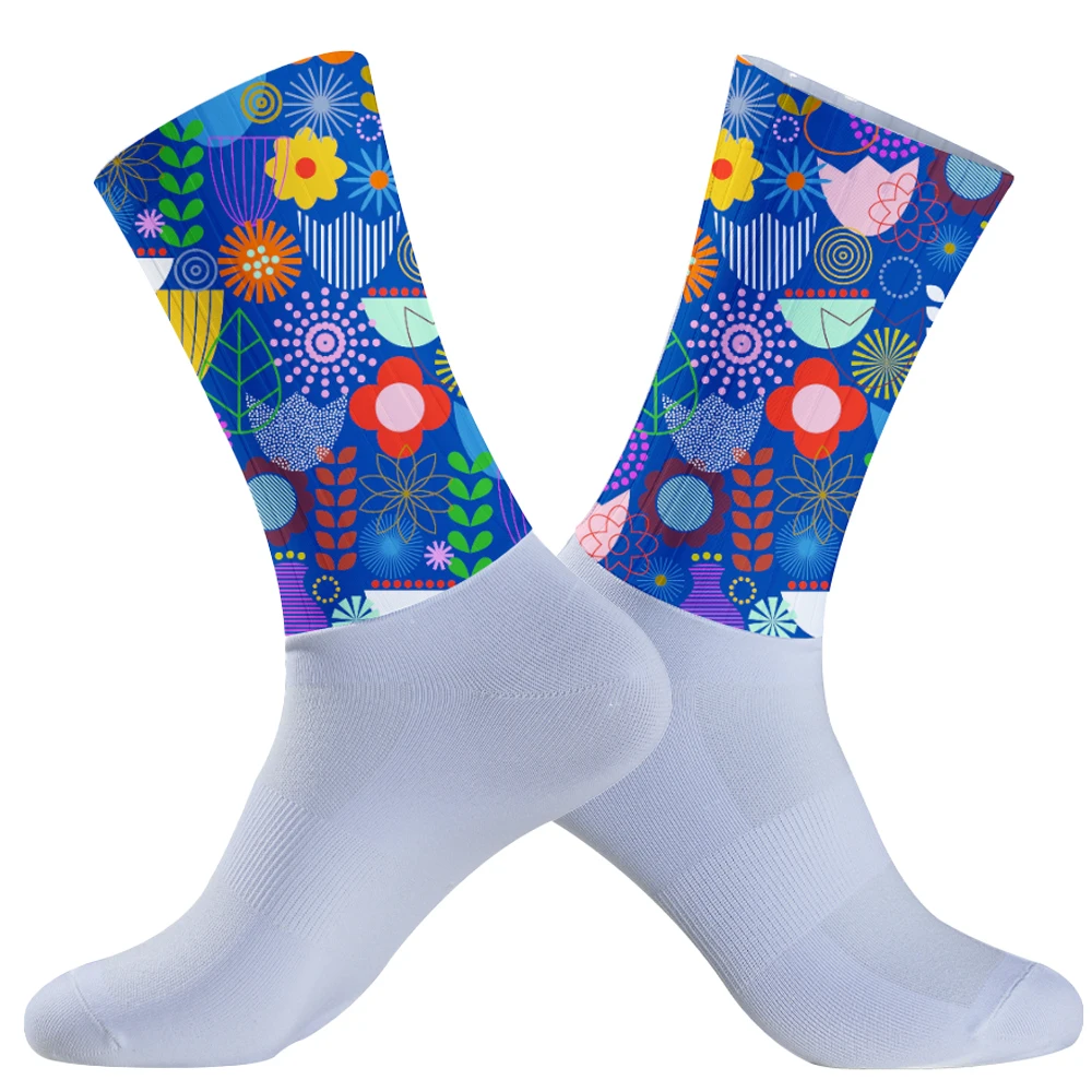 Respirável Wicking Sports Socks, Marca profissional, Proteção Pés, Bicicletas Meias