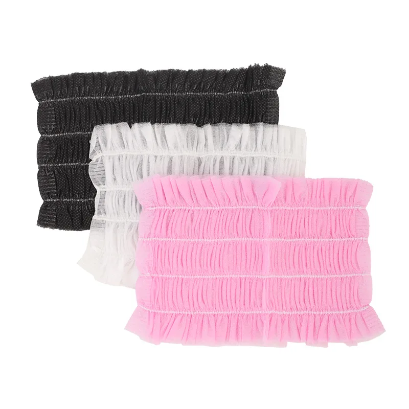 100pcs Beauty Salon Independent Packaging Disposable Headband Non-woven Fabric Anti Slip SPA Elastic Band