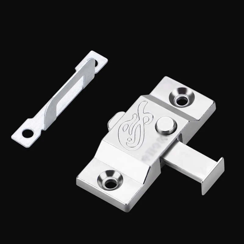 

Frameless Balcony Spring Airplane Pin Translation Window Plastic Steel Aluminum Alloy Door Window Anti-theft Middle Lock Buckle