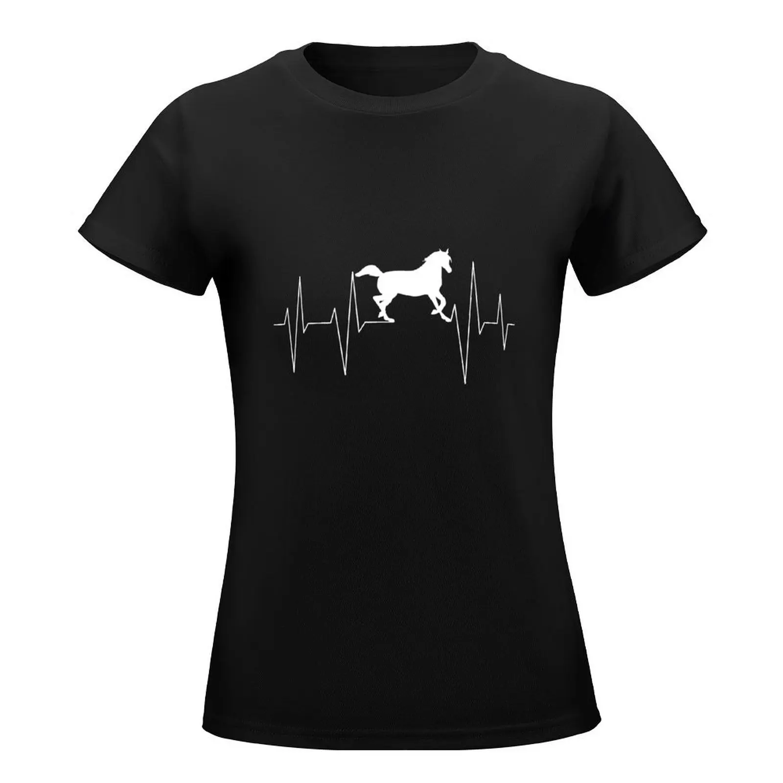 heartbeat horse pulse rider love riding T-Shirt sublime animal prinfor customizeds black t-shirts for Women