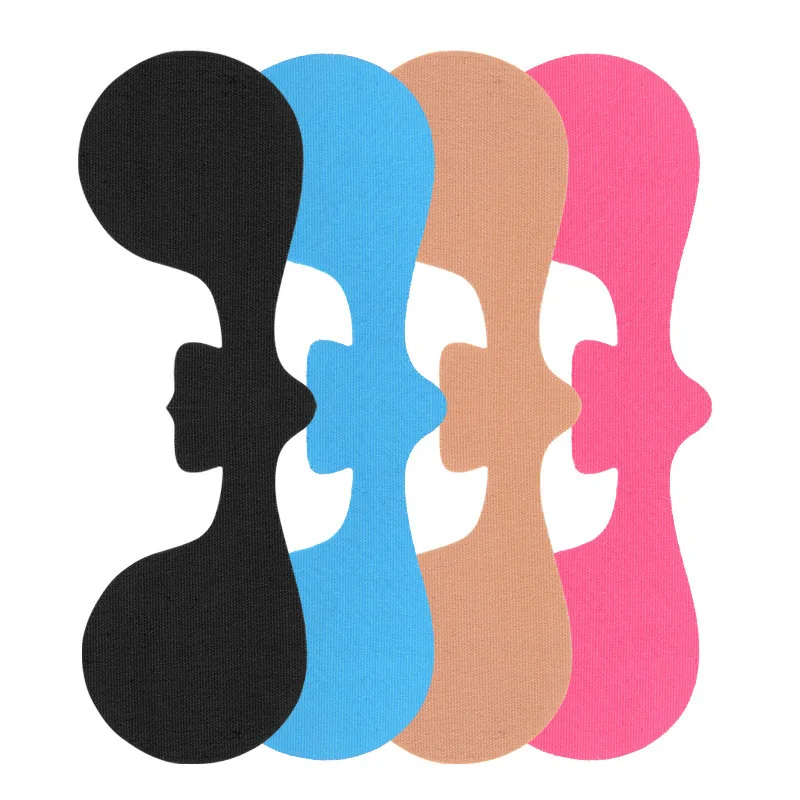 10pcs Winter Skiing Warming Anti-freezing Patch Facial Muscle Elastic Glue Tape Strong Adhesion Face Protection Exercise Bandage