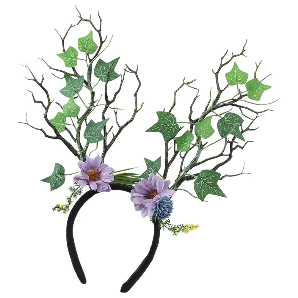 Decorative Party Headband Hair Bands Headdress The Flowers Simulated Tree Branch Headbands