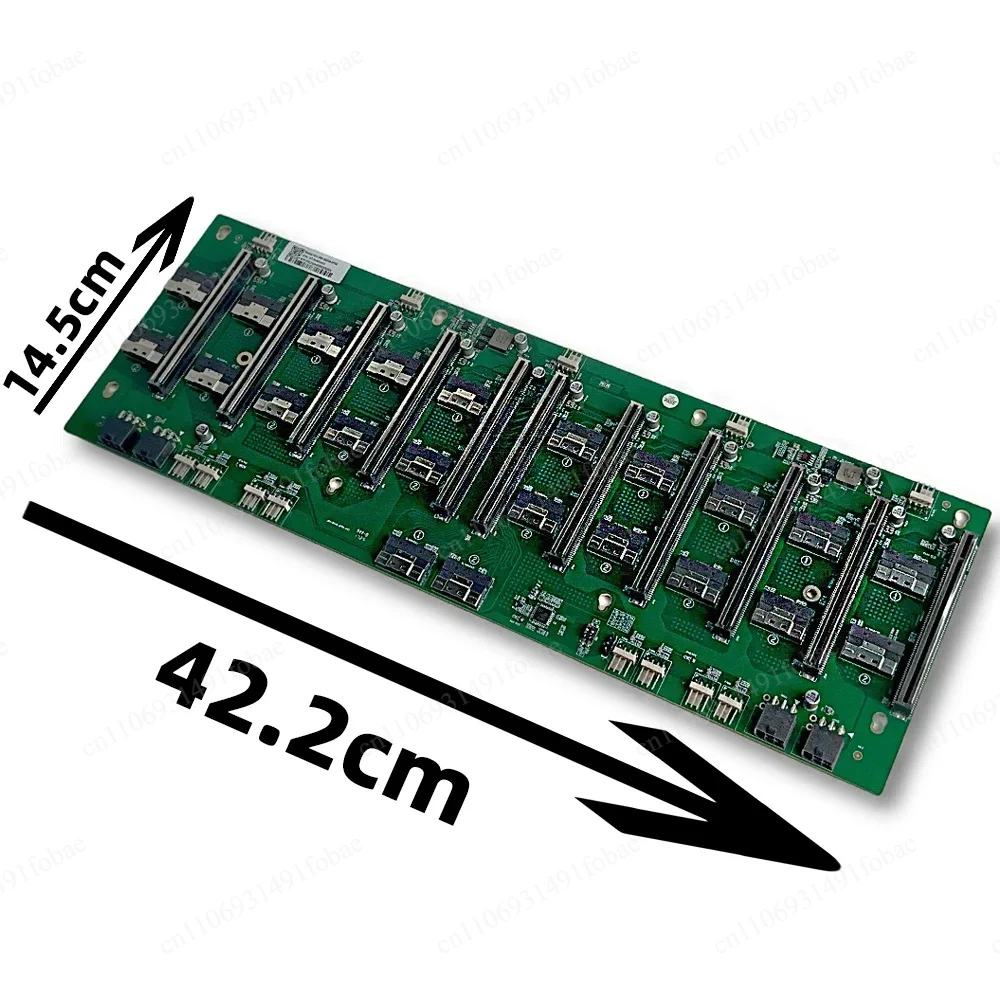 8654 To PCIE 4.0 X16 MCIO To PCI-E 5.0 X16 adapter baseplate 8/10 Card 11-slot GPU Graphics for eGPU Spacing Server Motherboard