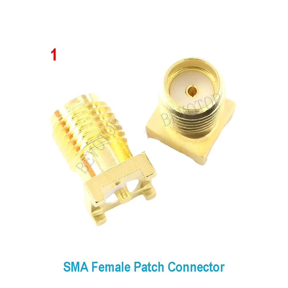 1PCS SMA Male/ Female RF Coax Connector Panel Mount Flange Chassis Solder Post Wire Terminal Adapter Goldplated Wholesale Price