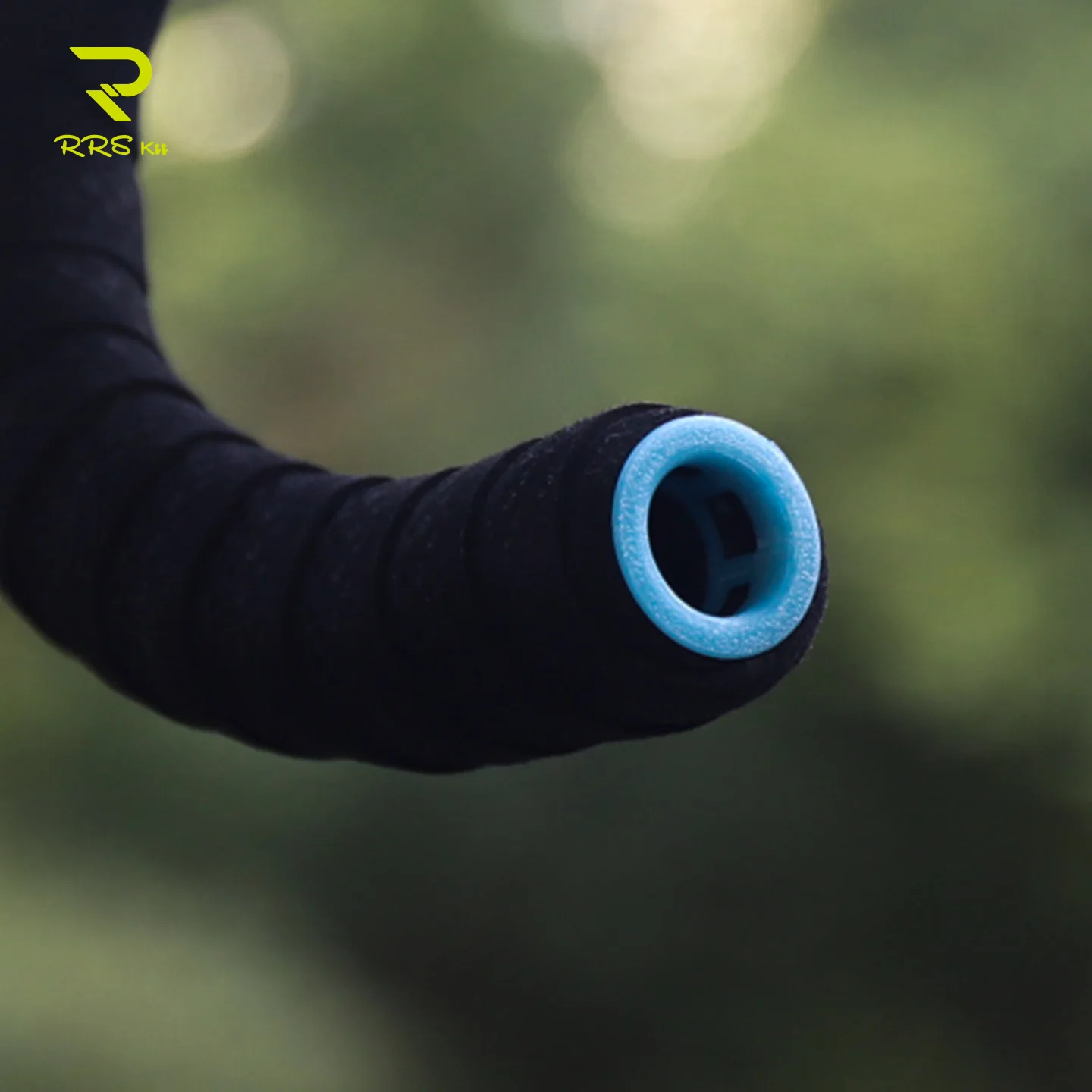 Rrskit الطريق دراجة قطرة المقود ثلاثية الأبعاد مطبوعة مضيئة سدادة طرفية Noctilucent الطريق الدراجة قطرة القضبان العالمي خفيفة للغاية مقبض المقابس #6