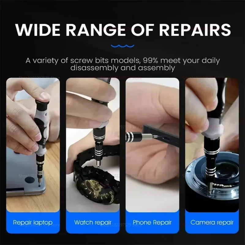 115 في 1 طقم تصليح الكمبيوتر مفك براغي مغناطيسي للكمبيوتر المحمول مجموعة مفك براغي صغير دقيق لإصلاح الإلكترونيات