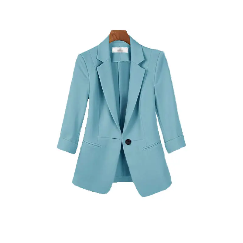 Blazer informal de dos piezas para mujer, traje coreano elegante, pantalones ajustados, conjunto a juego, ropa profesional femenina, novedad de verano 2024