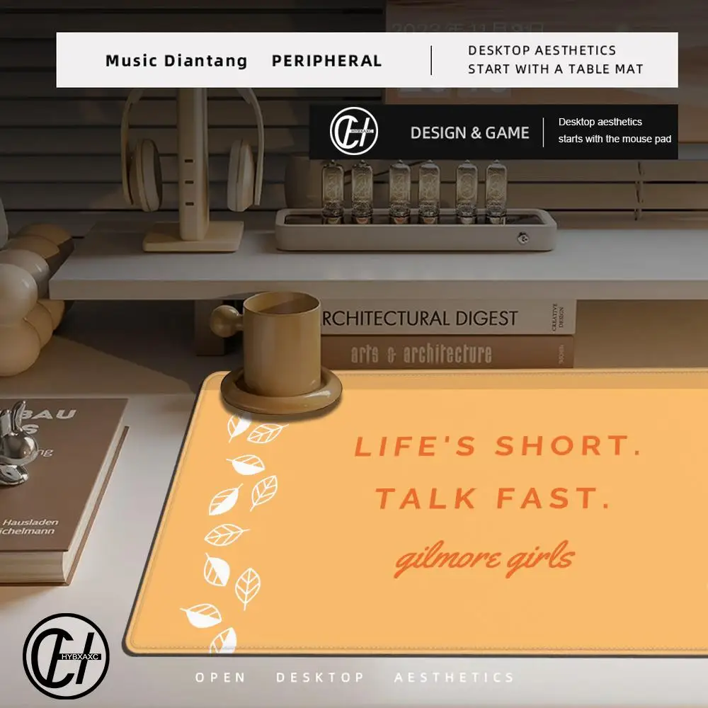 G-Gilmore Girls 마우스 패드 대형 게임 컴퓨팅 게이머 PC 키보드 마우스 매트 HYBXAXC 마우스 패드 400x900 MM