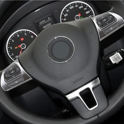 FOAL BURNING for Vw Golf Mk6 Passat B7 Cc Eos Tiguan Jetta Touran Sharan Caddy Steering Wheel Switch Panel Sequins Trim