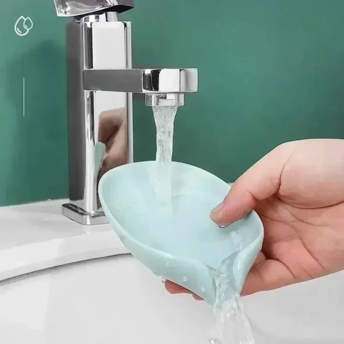 Drain Soap Holder Suction Cup Tray Drying Rack Leaf Shape Soap Box Uses For Shower Sponge Container Kitchen Bathroom Accessories