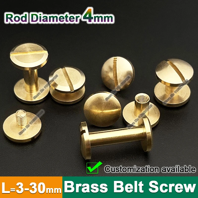 5sets Brass Binding Chicago Screws Belt Screw Nail Stud Rivets For Photo Album Leather Craft Studs Wallet Fasteners 8/10mm cap