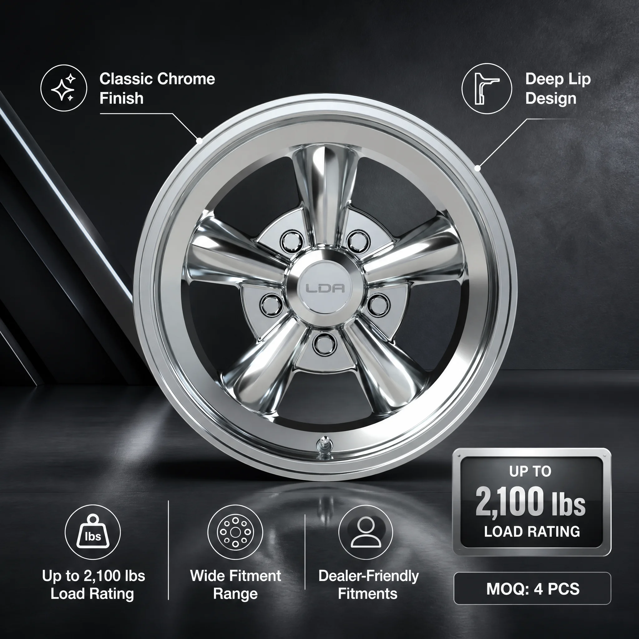 Premium American Racing Wheels Performance Rims For Muscle Car ModificationB8,B9,C7,C8,Q5 FY