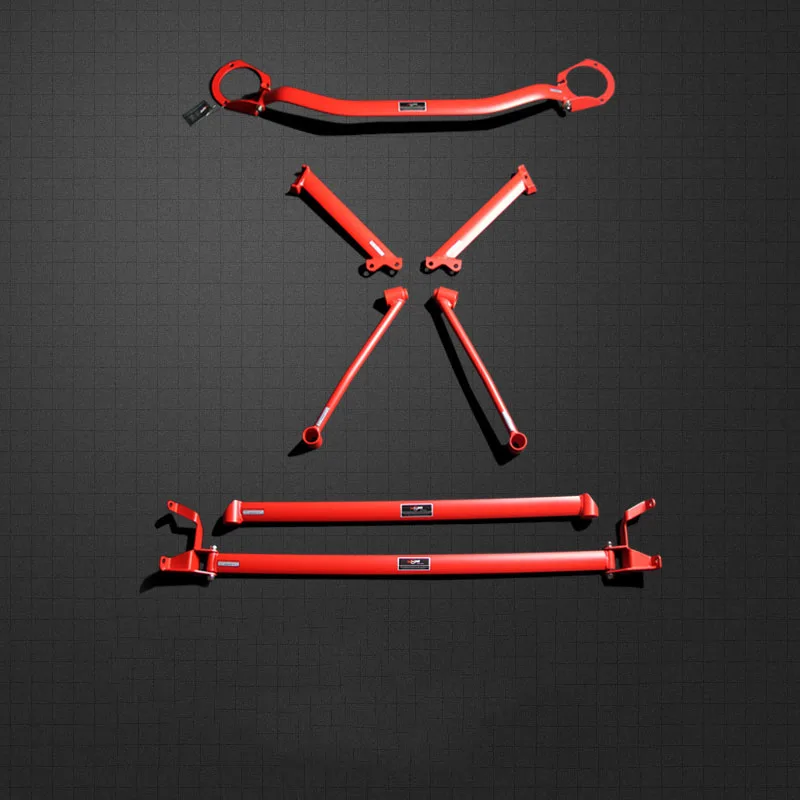Front Strut Bar Racing Cars Auto cars Chassis Strenghen Bar for Subaru FORESTER IMPREZA WRX STI 2008-2012 2.0/2.5T