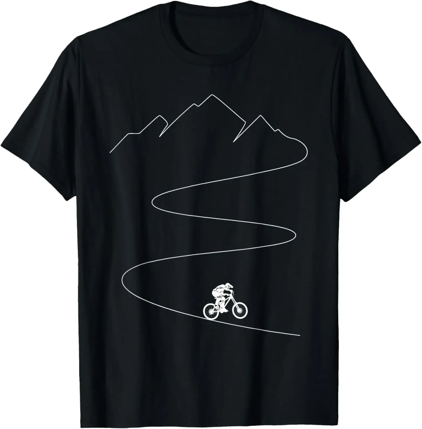 T-shirt graphique personnalisé pour vélo de montagne, cycliste, cavalier, vélo, piste unique, chemises d'équitation, impression