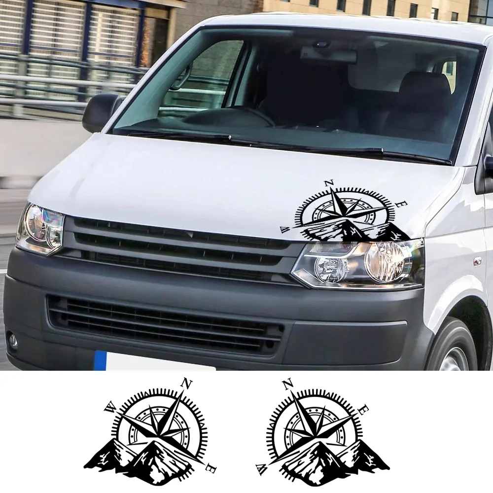Car Stickers For Volkswagen VW Transporter T4 T5 T6 Camper Van COMPASS Graphics Body Decor Vinyl Film Decals Accessories
