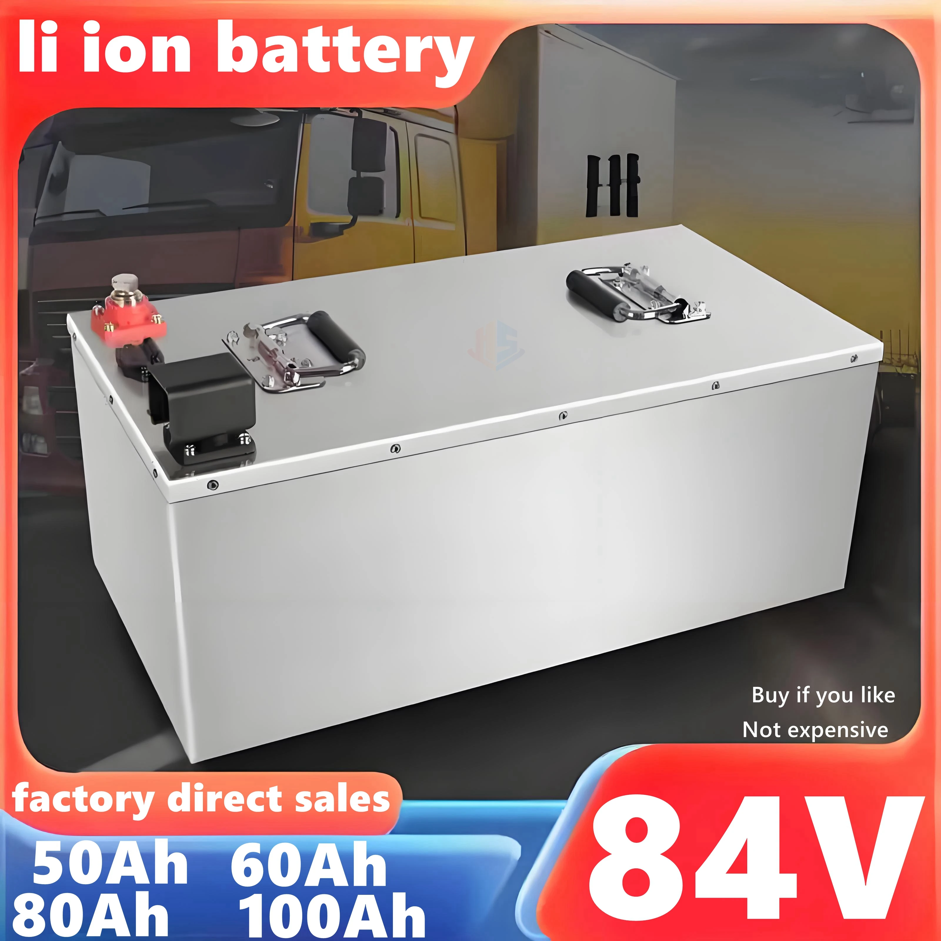 HS 84V 50Ah 60Ah 80Ah 100Ah powerful lithium ion li-ion battery pack 100A discharge rate for electric motorcycle EV RV+Charger