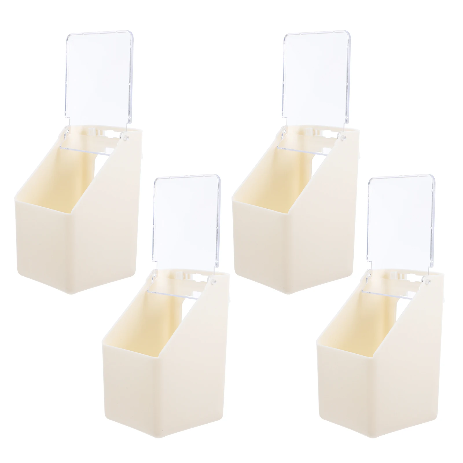 

4pcs Pigeon Feeder Multifunctional Plastic Hanging Bird Feed Station Durable Reusable Easy Install Water Food Dispenser For