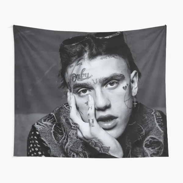 Lil Rapper Poster  Tapestry Decoration Wall Bedroom Printed Blanket Art Bedspread Home Mat Decor Yoga Towel Travel Colored