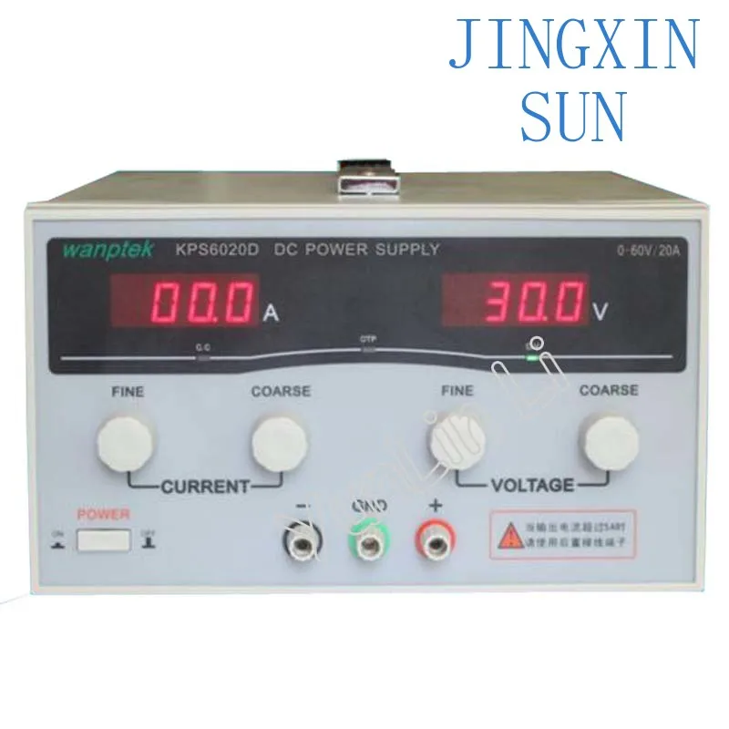 New High-Power Switch DC Adjustable Precision Digital Power Supply 60V 20A with US/EU/AU Plug